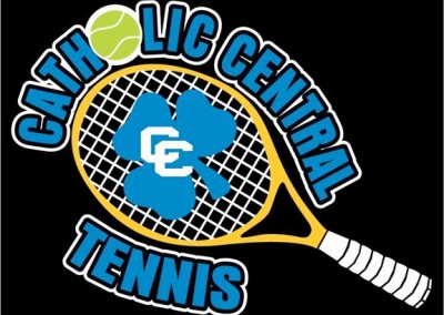 Catholic Central High School Tennis Logo