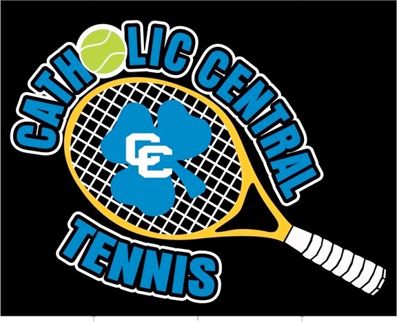 Catholic Central High School Tennis Logo