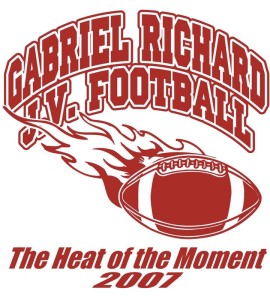 Kurt's Kuston Promotions Gabriel Richards J.V. Football Logo