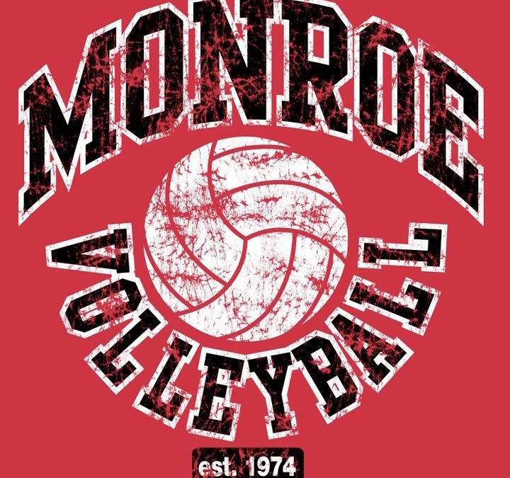 Monroe High School Volleyball Logo
